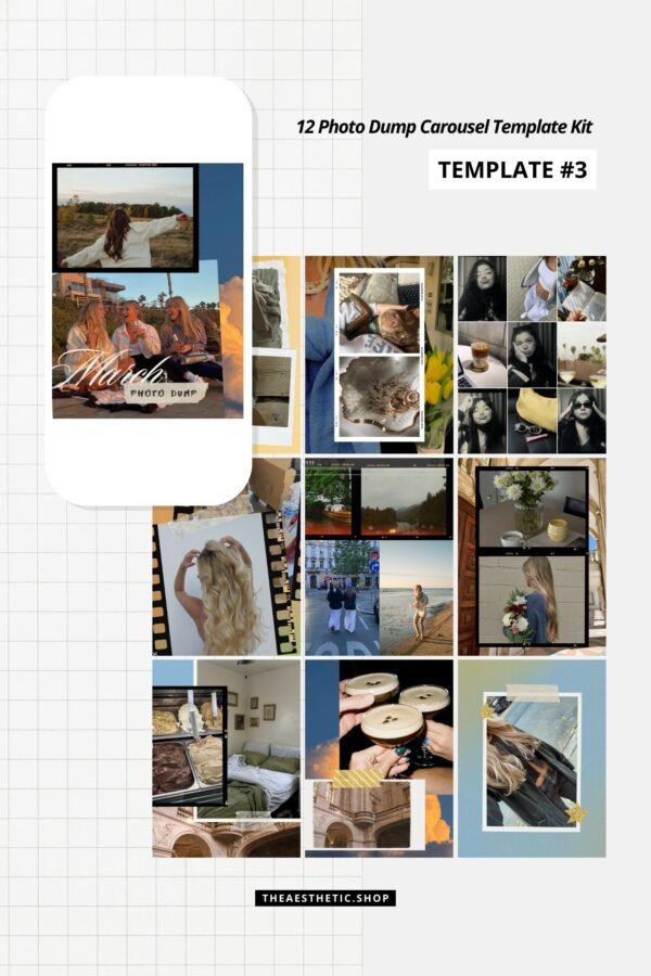 Photo Dump Canva Template Kit