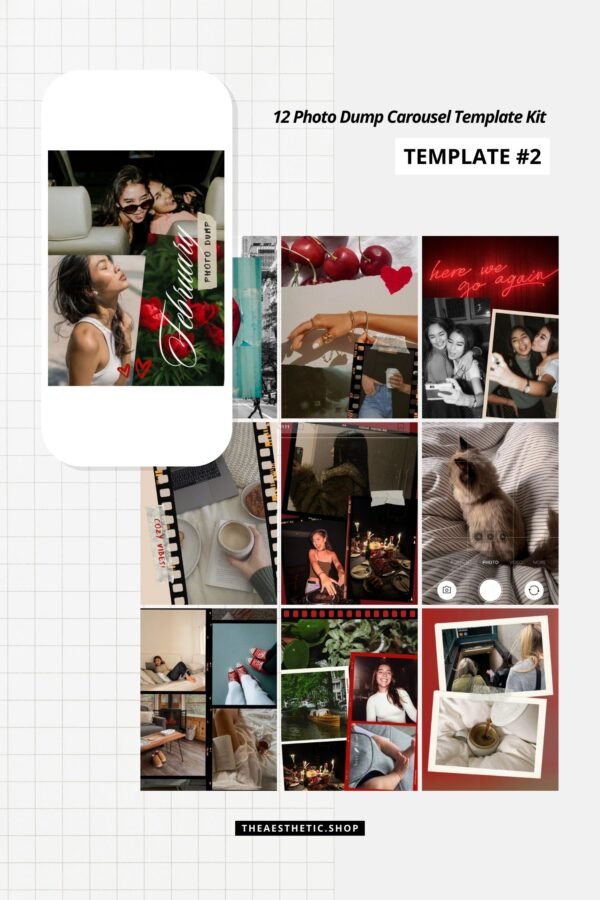 Photo Dump Canva Template Kit