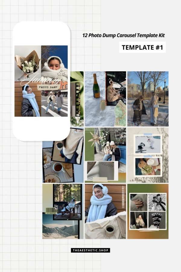 Photo Dump Canva Template Kit