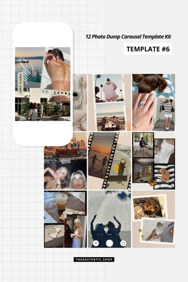 Photo Dump Canva Template Kit