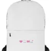 minimalist white backpack with pink aesthetic emojis girlhood by lucys print shop 4 minimalist white backpack with pink aesthetic emojis girlhood by lucys print shop