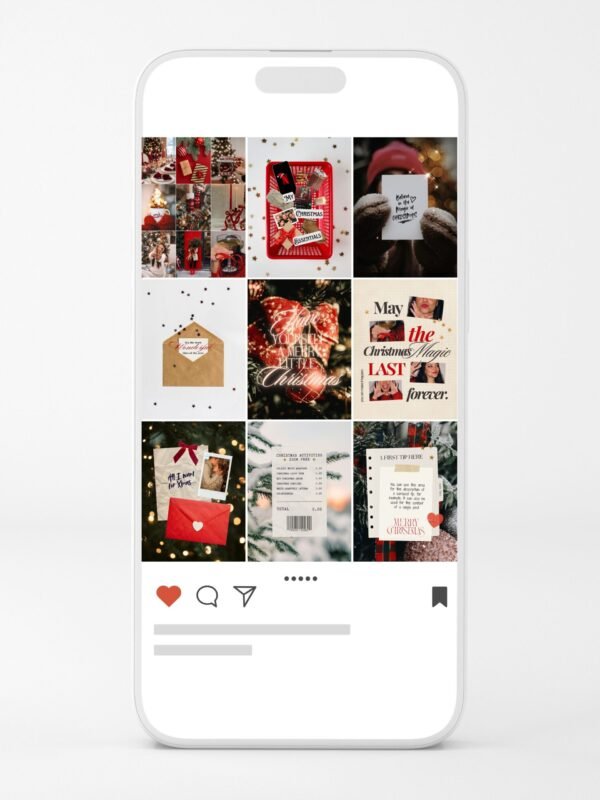 Christmas Aesthetic Viral Canva Template Pack