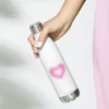 aura heart stainless steel water bottle