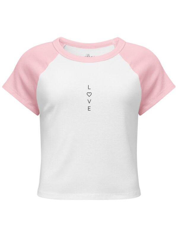 cute aesthetic pink baby tee