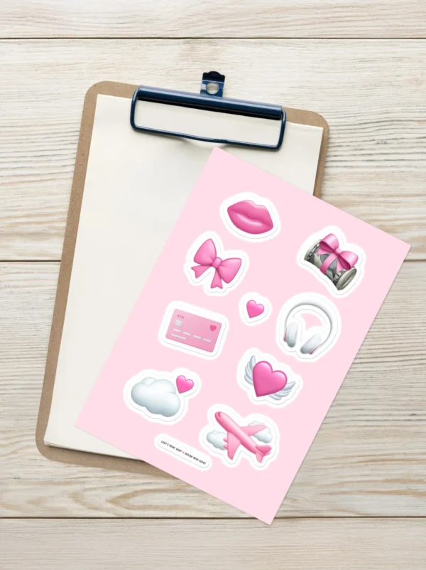 kiss-cut-sticker-sheet-white-front-690382380b358-1536x1536 'Girlhood' Sticker sheet