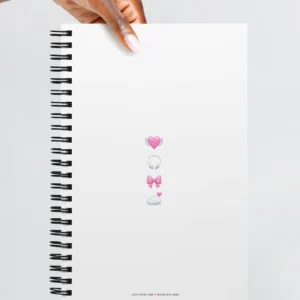 pink aesthetic spiral notebook