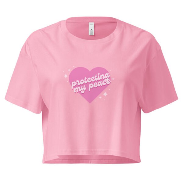 womens-crop-top-bubblegum-front-68f26dcb9d597.jpg 'Protecting my Peace' Crop Top