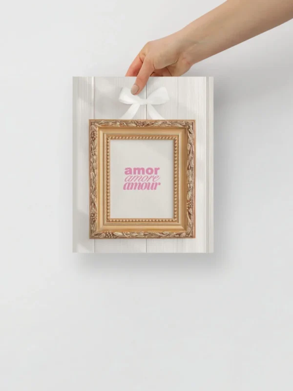 'Amor Amore Amour' Poster Aesthetic by Lucy Love Shop