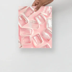 'Pink Iced Latte' Poster Aesthetic by Lucy Love Shop