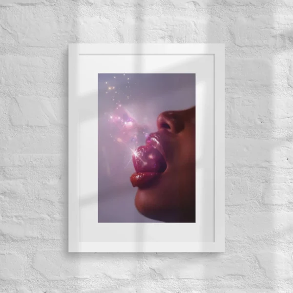 aesthetic framed poster matte paper bling aesthetic lucys print shop