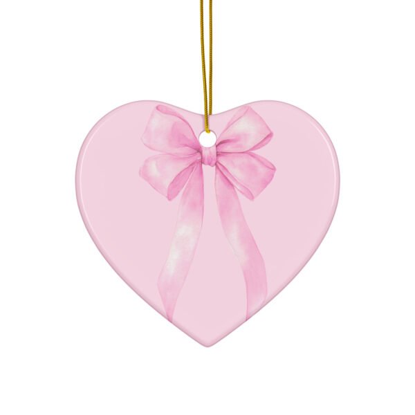'Pink Bow' Ceramic Ornament Aesthetic by Lucy Love Shop