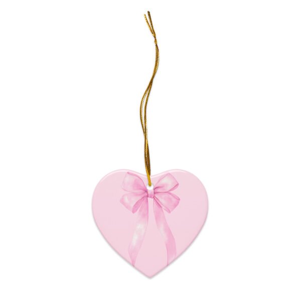 'Pink Bow' Ceramic Ornament Aesthetic by Lucy Love Shop