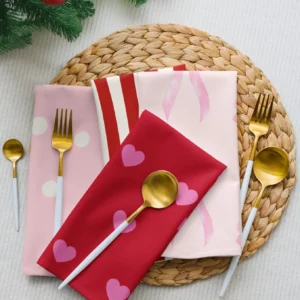'Love & Joy' Cloth Napkin Set Aesthetic by Lucy Love Shop