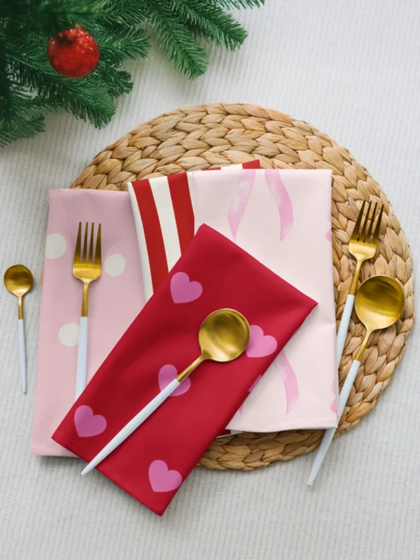 'Love & Joy' Cloth Napkin Set Aesthetic by Lucy Love Shop 'Love & Joy' Cloth Napkin Set Aesthetic by Lucy Love Shop