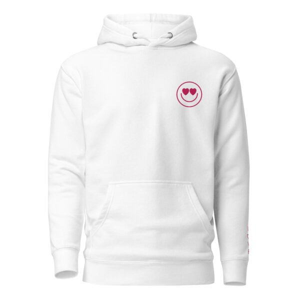 'Heart Eyes' White Hoodie Aesthetic by Lucy Love Shop