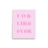 'For Like Ever' Poster