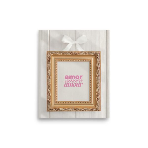 'Amor Amore Amour' Poster Aesthetic by Lucy Love Shop