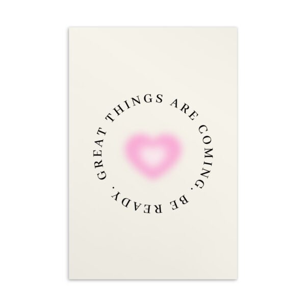 'Great Things are Coming' Postcard Aesthetic by Lucy Love Shop 'Great Things are Coming' Postcard Aesthetic by Lucy Love Shop
