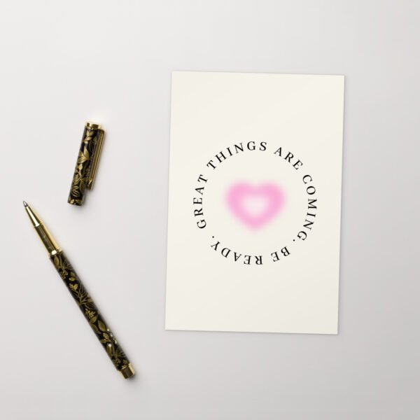 'Great Things are Coming' Postcard Aesthetic by Lucy Love Shop 'Great Things are Coming' Postcard Aesthetic by Lucy Love Shop