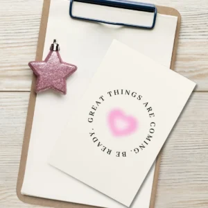 'Great Things are Coming' Postcard