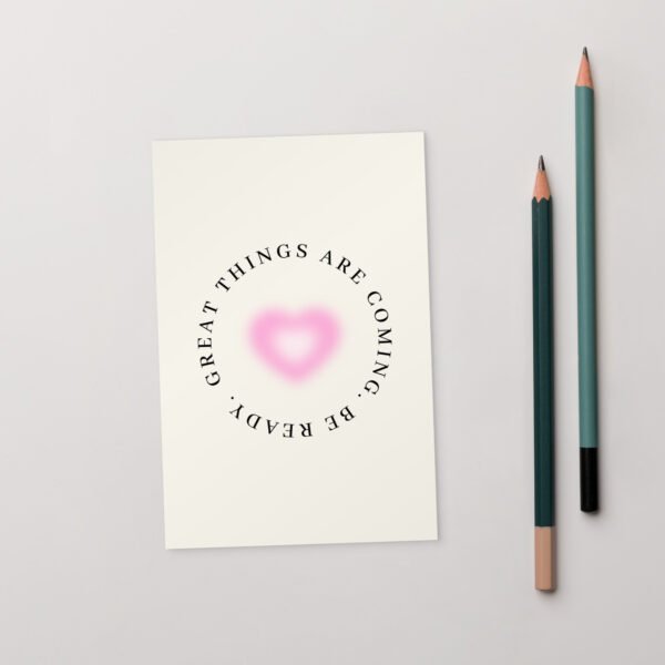 'Great Things are Coming' Postcard Aesthetic by Lucy Love Shop 'Great Things are Coming' Postcard Aesthetic by Lucy Love Shop