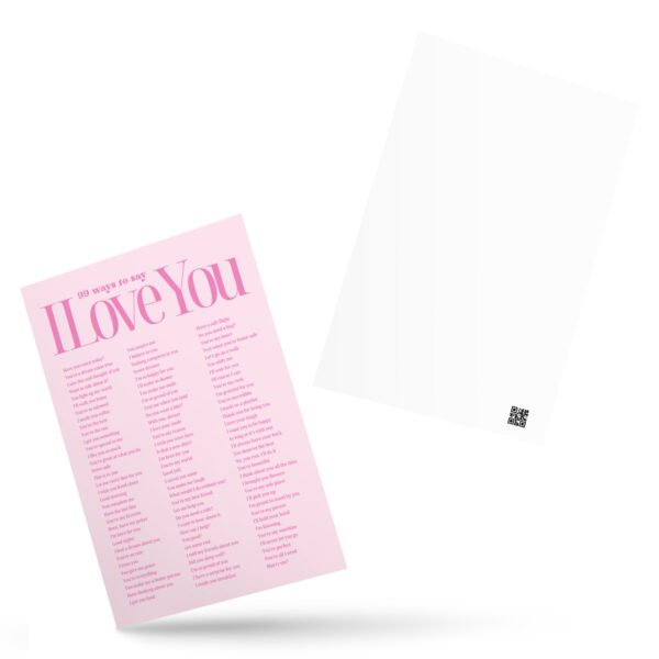 'Ways to say I Love You' Postcard Aesthetic by Lucy Love Shop